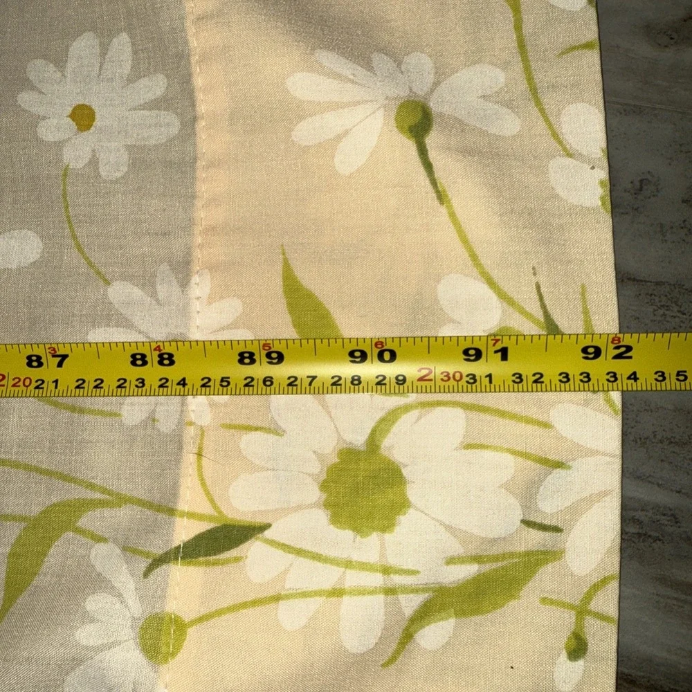 Vintage Morgan Jones Dainty Daisies Flat Sheet 1 Pillowcase Peach Floral 92X82